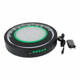 Rechargeable 7 inch LED Base Display with Bluethooth Speaker!