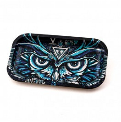 HQ Metal rolling tray - Owl - 27x16cm 