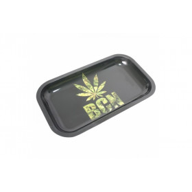 METAL ROLLING TRAY - BARCELONA LEAF - 27X16CM