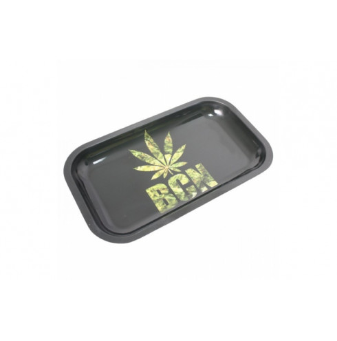 METAL ROLLING TRAY - BARCELONA LEAF - 27X16CM