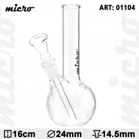 Bouncer Micro Glass Bong-H: 16cm-Ø: 24mm-Socket: 14.5mm