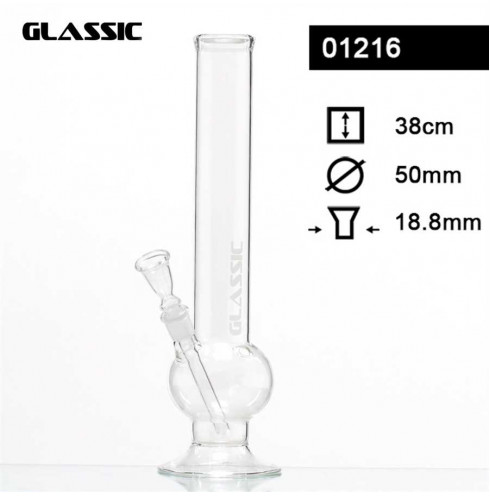 Glassic Bouncer Bong - H:38cm- Ø:50mm- Socket:18.8mm