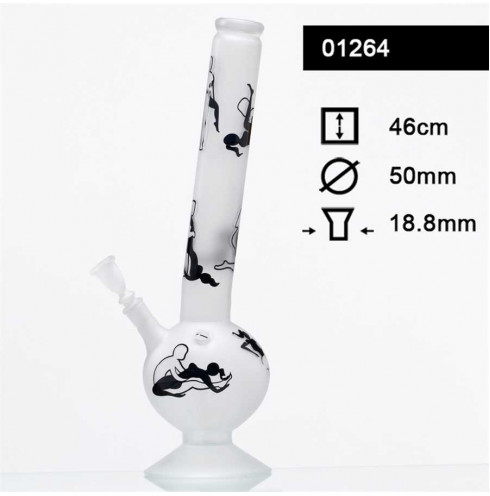 Kamasutra Bouncer Hangover Glass Bong- H:46cm- Ø:50mm- Socket:18