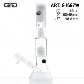 AtmoSphere Grace Glass Bong - White- H:35cm- Ø:60/45mm- SG:18.8m