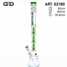 Green Tree GG Bong- H:65cm- Ø:50mm- WT:7mm (circa)- SG:18.8mm- 3