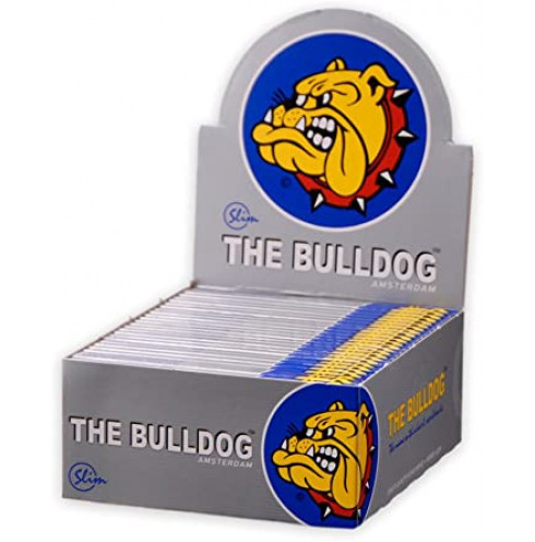 PAPEL THE BULLDOG KING SIZE SLIM SILVER (50 LIBRILLOS) 