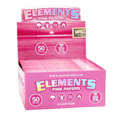 Elements Pink King Size Slim - Box 50u