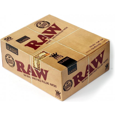 Raw King Size Slim Classic Papel - Box 50u