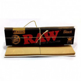 Raw Black Connoisseur King Size Slim Paper+Tips