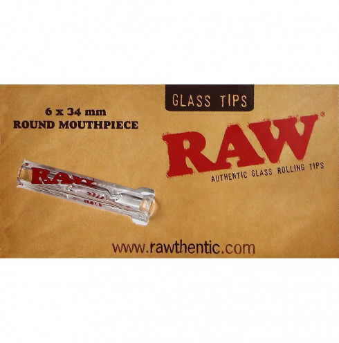 Raw Glass Tips Round